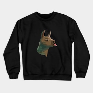 Cute Llama Art Crewneck Sweatshirt